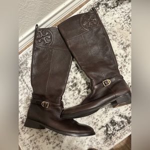 Tory Burch Dark Brown Riding boots.